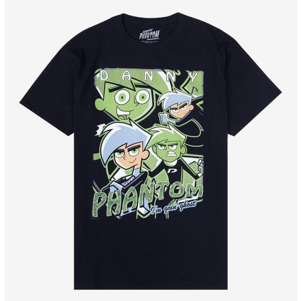 Nickelodeon Danny Phantom Graphic Tee - Black and Green